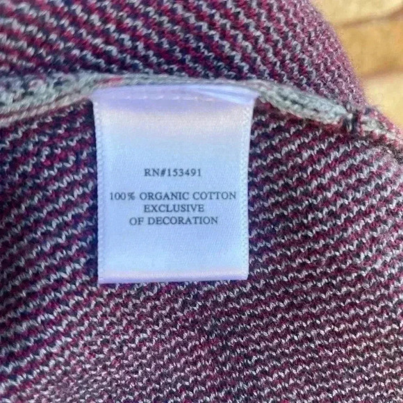 Hope & Henry women’s Cable Sweater Cape Gray Plaid sz small 100% cotton preloved - Picture 8 of 8